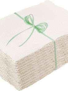 25 tờ giấy màu nước thủ công bằng cotton ép lạnh, dày, cạnh xơ, vân nhám, độ thấm hút cao và bền, phù hợp vẽ màu nước, làm thiệp cưới, thiệp chúc mừng và đồ thủ công - Nhiều mẫu - Xem 3