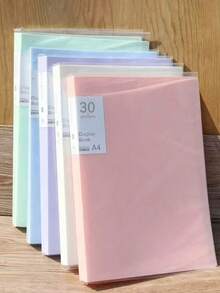 Student Exam Paper & Document Organizer, A4 Clear Pocket File Folder, Transparent Document Holder, Suitable For Students To Organize Exam Papers, Office Document Management, Convenient For Organizing Important Materials. Portable. Essential Stationery For Students, Back To School Must-Have. - Multicolor - View 3