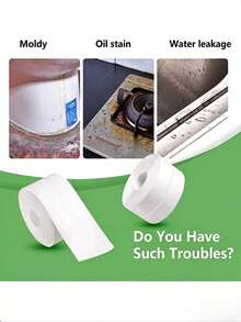 Household Gap Sealing Caulk Tape, Can Cover Gaps, Provide Flexible Edge Sealing For Sinks, Toilets, Stoves And Window Edges, Easy To Cut To Fit Different Corner Shapes, Block Water Splashes And Oil Stains Around Kitchen And Bathroom Appliances, Easy Installation, Keep Kitchen And Bathroom Joints Clean And Beautiful - Waterproof Tape - View 5