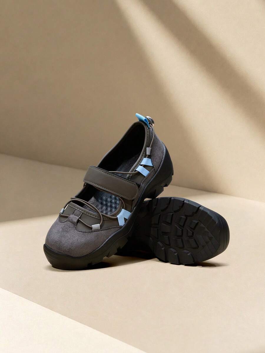 Avansion [5CM Height Increase]Design-Driven Functional Style Ballet Sports Shoes Women's New Thick Sole Mary Jane Shoes - Coffee Brown - View 1
