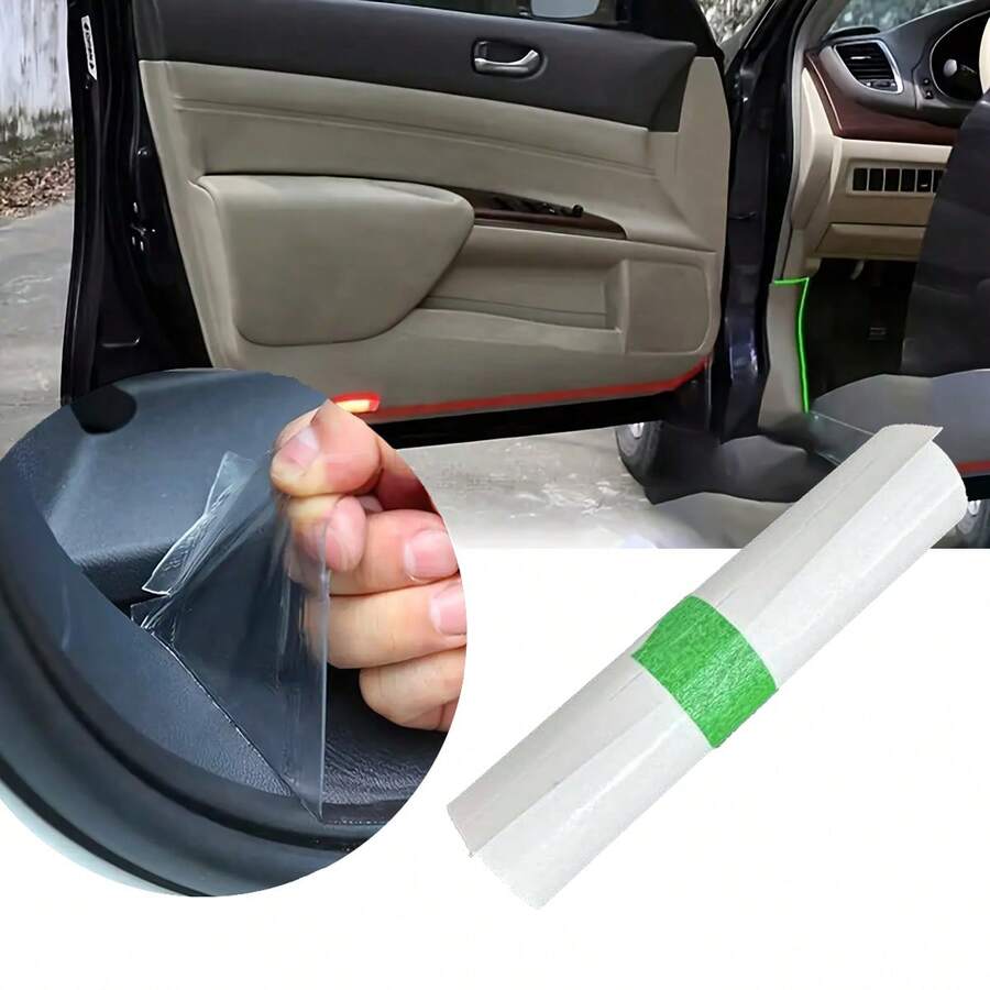 1 miếng phim bảo vệ xe trong suốt - chống trầy xước, chống mài mòn, bảo vệ sơn trong suốt cho toàn bộ xe, bảo vệ xe | Phim trong suốt | Lớp bảo vệ bền bỉ, phim bảo vệ xe - A - Xem 1
