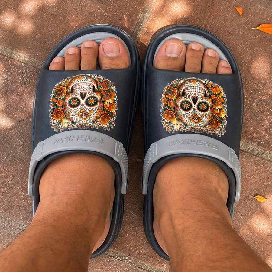 Men Slippers - Grey - View 1