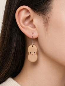 Polymer Clay Cutters, Forest Animal Squirrel Skunk Beaver Capybara Peanut Garlic Shaped Molds For DIY Handmade Earring Pendant Jewelry Craft Making - White - View 5