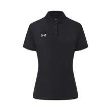 Under Armour Women's Short Sleeve T-Shirt With Collar - Black - View 1
