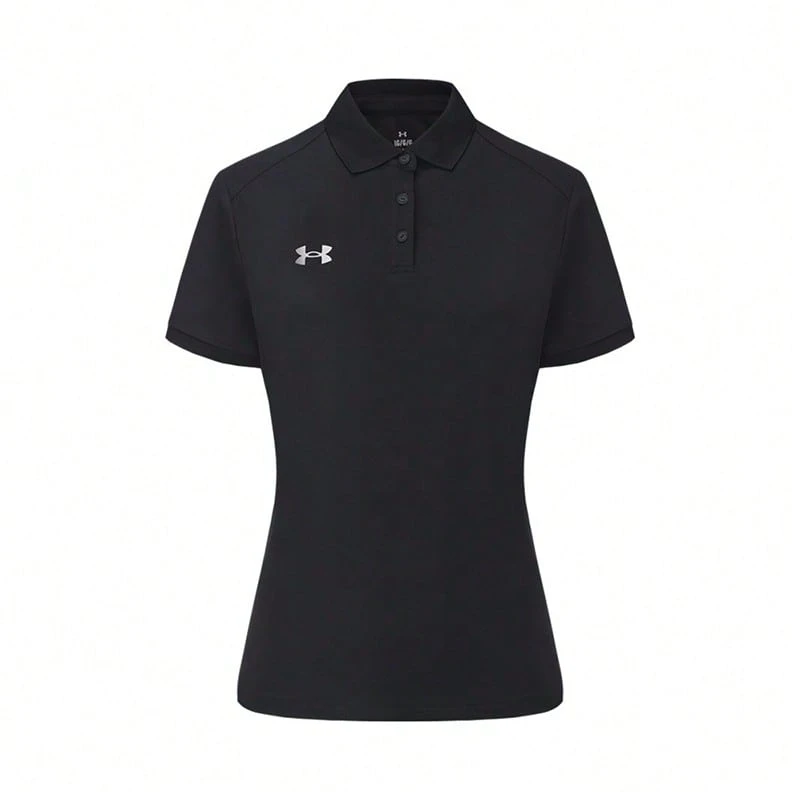 Under Armour Women's Short Sleeve T-Shirt With Collar - Black - View 1