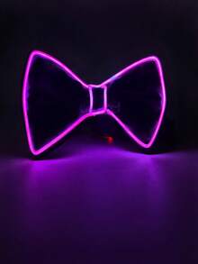 LED Light Up Bow Tie, 4 Modes Glow Neon Bowtie For Men Women, Rave Party Wedding Halloween Costume Accessory, 6 Colors - Multicolor - View 11