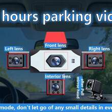 Kamera Dasbor SIDAKEYE 360° Panorama 5 Saluran (4 Lensa + Belakang) Kartu Memori 64G, Layar IPS 3,16 Inci, Kamera Depan 1080P, Kamera Depan, Tengah, Belakang, Kiri, Kanan Cakupan Penuh 720P, Fungsi Tampilan Empat Sudut, Penglihatan Malam Definisi Tinggi, Rentang Dinamis Lebar, Sensor G, Pengisian Daya USB, Baterai 150mAh - A - View 2