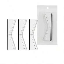 Bộ 5 cặp/10 miếng khuôn vẽ lông mày tái sử dụng cho nữ, thước định vị mẫu lông mày tiêu chuẩn cho thêu mặt - Nhiều màu - Xem 11