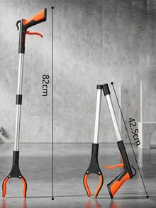 Extra Long Foldable Grabber With 360° Rotating Non-Slip Clamp And Magnetic Tip, Heavy Duty Reach Tool For Outdoor Litter Pickup, Home Cleaning, Trash Collection, Indoor And Outdoor Use, Suitable For Elderly And Wheelchair Users - A - View 14