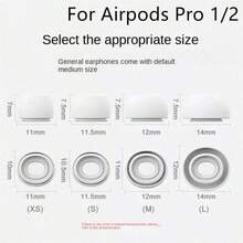 3 Pairs! Silicone Ear Tips Compatible With Airpods Pro 1/2 - 3 Pairs, With Noise Reduction And Dust-Proof Function, Compatible With USB-C Charging Case (S/M/L) - View 8