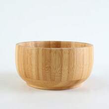 1pc Bamboo Rice Bowl, Japanese Style Home Rice Bowl, BBQ Dipping Sauce Dish, Round Bamboo Salad Bowl, Side Dish Bowl, Sauce Bowl - Multicolor - View 13