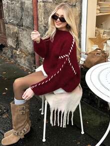 韓系軟綿百搭長袖保暖毛衣 - Merry Berry - 查看 1