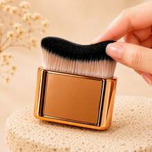 6pcs Makeup Brush Set, Soft Vegan Synthetic Bristles, Wooden Handle, Foundation Powder Blush Eyeshadow Brush Set, Gift For Her - Multicolor - View 6