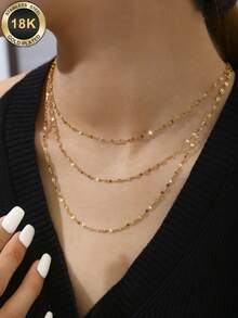 TONSI 1pc Korean-Japanese Style Glamorous Y2K Fashion Minimalist 18K ...