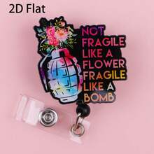 Retractable D-Card Holder Reel, Cute Cartoon Design, Nurse Hospital ID Badge Lanyard, Office Lanyard, 1pc - X967 - View 8