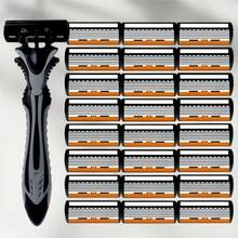 6-Blade Razor, Designed For Ultimate Shaving Experience. Equipped With Replaceable Blades, Non-Slip Handle And Progressive Layered Blades, Able To Reach Deep Into Hair Follicles For Precise Hair Removal. - Multicolor - View 14