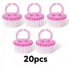 50pcs/20pcs/10pcs/4pcs Portable Round Nail Polishing Set, For Cleaning Nails, Perfect For Nail And Foot Care, Specially Designed For Dust Removal - Multicolor - View 13