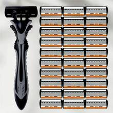 6-Blade Razor, Designed For Ultimate Shaving Experience. Equipped With Replaceable Blades, Non-Slip Handle And Progressive Layered Blades, Able To Reach Deep Into Hair Follicles For Precise Hair Removal. - Multicolor - View 16