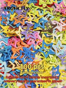 Arcticity 10pcs Assorted Color Five-Pointed Star Hair Clips, Casual Versatile Hair Accessories, Fashionable Hair Clips - Multicolor - View 9
