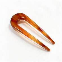 1PC Vintage U-Shaped Women's Hair Stick, Acrylic Hair Pin Hair Accessory, Daily Hair Fixing Pin, Suitable For Daily Updo, Bun Hairstyle, Commuting, Essential Item For Outfit Matching - Multicolor - View 11