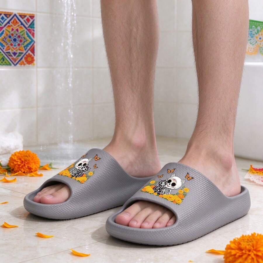 Men Slippers - Grey - View 1