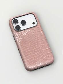 Luxury Sakura Pink Crocodile Pattern, 2D Fashionable Phone Case ...