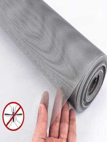 Fiberglass Window Screen Mesh DIY Window Screen Replacement Durable Tear-Resistant Mosquito & Fly Proof Door & Window Screen - Grey - View 10
