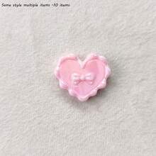 Acrylic Solid Color AB Plated Butterfly Bow Love Biscuit Beads DIY Mobile Phone Chain Hair Accessories Bead Bag Hanging Accessories - Multicolor - View 27