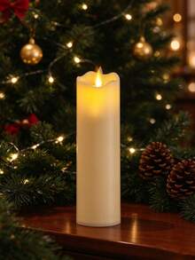 2pcs Holiday Atmosphere Hot-Selling Plastic High-End Realistic LED Electronic Ivory White Flameless Candles, Suitable For Holiday, Party, Home Decor, Wedding And Multi-Scene Arrangement - Wobble Head Ambient Light - View 14