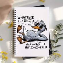 A Cute Little Yellow Duck Inspirational 2D Cover Spiral Notebook, Suitable For Work And Study Records, Daily Planning, Diary Writing, Etc. It Is Also A Thoughtful Gift Choice For Graduation, Birthdays, And Other Occasions - One Book (50 Pages, 100 Pages) - View 16