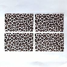4pcs/Set Leopard Print Credit Card Skin, Credit Card Protective Cover, Bubble-Free Ultra-Thin Credit Card Sticker, DIY Personalized Credit Card Sticker, Waterproof Vinyl Protective Sticker, Suitable For Keys, Transportation, Debit Cards, Credit Cards, Back To School, School Season, School Supplies - Sets - View 5