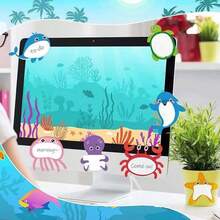30pcs/120pcs/240pcs/360pcs Ocean Animal Creative Sticky Notes, Children's Reward Colorful Cartoon Memo Pads, Random Color Styles (30pcs/Book), Message Memo Pads, Tear-Off Writing Paper Sticky Notes, Self-Adhesive Easy To Paste Memo Pads, Learning Supplies, Home, School, Office Little Helper, Children's Day Small Gift, Christmas Gift - Multicolor - View 4