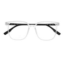 Gafas de computadora ultraligeras y de alta calidad con diseño de marco grande simple, lentes ligeros, marco cuadrado de semi-titanio para hombre y mujer - A - Ver 8