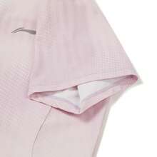 LI-NING Women' S Reflective Quick Dry Running Tee ATSW508 - Cloud Purple All-over Print - View 7