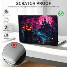 1pc Retro Scary Halloween For MacBook Air 15 13 Inch Case M5 M4 M3 M2 ,For MacBook Pro 14 16 M5 Hard PC Matte Split Type For MacBook Neo Case, Stylish Digital Accessory For Novelty Premium Pattern Hard Shell Laptop Case - View 4