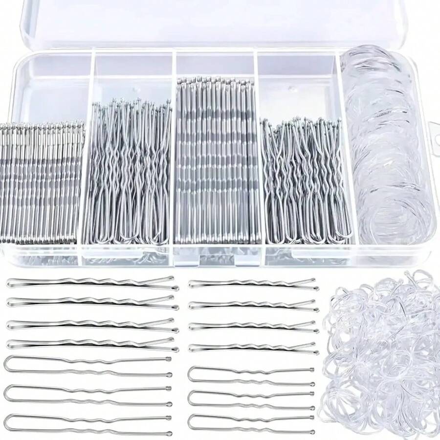 300pcs En Forma De U, Ondulado Bobby Pins Kit De Pines De Pe