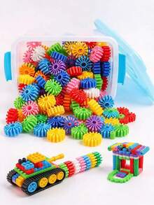 50/100/150pcs Large Gear Building Blocks, Assembly Puzzle Toy, Gift, Gear Connection Toy, Room Decoration - Multicolor - View 9