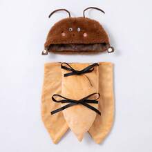 1pc Cute Cockroach Cat Costume Pet Head Cover Cat Cape Adjustable Dog Clothing Small To Medium Size - Multicolor - View 4