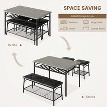 Kselythan Dining Table & Chair Sets - Grey - View 4