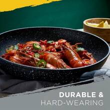 Ceramic-Coated Nonstick Skillet, Black, 47 * 29 * 8.5 Cm, Versatile Cookware, Suitable For Induction Cooktops - View 7