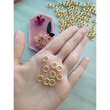 150/50/10pcs 4.5mm Diameter Metal Ring Set, Silver And Gold, Perfect For Candle Making, Handmade Crafts And Home Decor, Durable Handmade Materials, Metal Craft Supplies - Metal Buckle - View 6