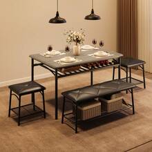 Kselythan Dining Table & Chair Sets - Grey - View 8