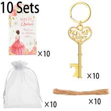 1 Set/10 Sets/20 Sets Key Bottle Opener With Sandbag, Hemp Rope, Thank You Card, Wedding, Birthday Party, Gift Giving Event, Valentine's Day Gift, Kitchen And Bar Supplies, Party Favor - View 8
