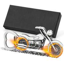 1pc Vintage Motorcycle Bottle Opener - Intricate Metal Design, Perfect For Beer And Wine, Ideal Gift For Motorcycle Enthusiasts, Home Bar Essential, Christmas Gift - View 2