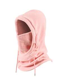 1pc Unisex Winter Warm Fleece Balaclava Headwear, With Face Mask, 3-In-1 Multifunctional Head Cover, Suitable For Daily Outings, Skiing, Cycling, Hiking, Cold Protection And Warmth - Multicolor - View 10