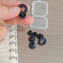 Sleep Earplugs With Storage Box And Replacement Tips, Silicone Soft Earplugs For Comfortable Sleep, Suitable For Dorm, Office, Airplane, Nap, Comes With Storage Box And Different Sizes Of Replacement Tips, Unisex, Portable And Reusable - Multi-color - View 7