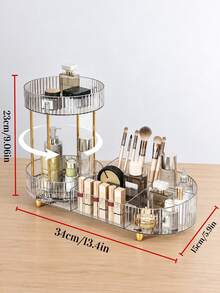 NINFRODITE 1pc Cosmetic Storage Box - Multifunctional Desktop Perfume Tray Rack, Suitable For Storing Skincare Products And Makeup Brushes, Fashionable Design, Smooth Rotation, Ideal Choice For Beauty Enthusiasts - View 15