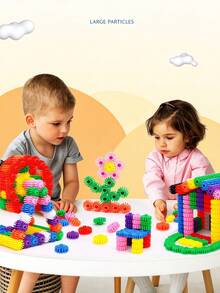 50/100/150pcs Large Gear Building Blocks, Assembly Puzzle Toy, Gift, Gear Connection Toy, Room Decoration - Multicolor - View 1