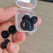 Sleep Earplugs With Storage Box And Replacement Tips, Silicone Soft Earplugs For Comfortable Sleep, Suitable For Dorm, Office, Airplane, Nap, Comes With Storage Box And Different Sizes Of Replacement Tips, Unisex, Portable And Reusable - Multi-color - View 6