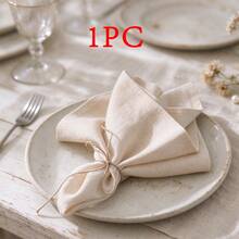 1/2/6/10pcs Multi-Color Faux Linen Classic Art Napkins Table Decor Cloth, Suitable For Wedding, Valentine's Day And Home Decoration - Multicolor - View 22